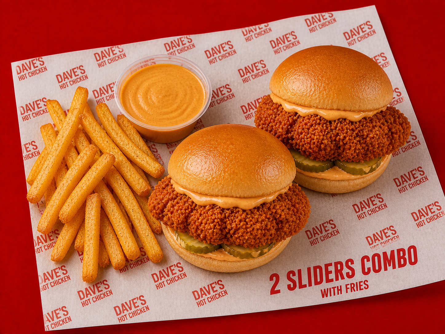 2 Sliders Combo (with fries)